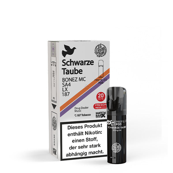 187 Strassenbande Prefilled Pod - Schwarze Taube