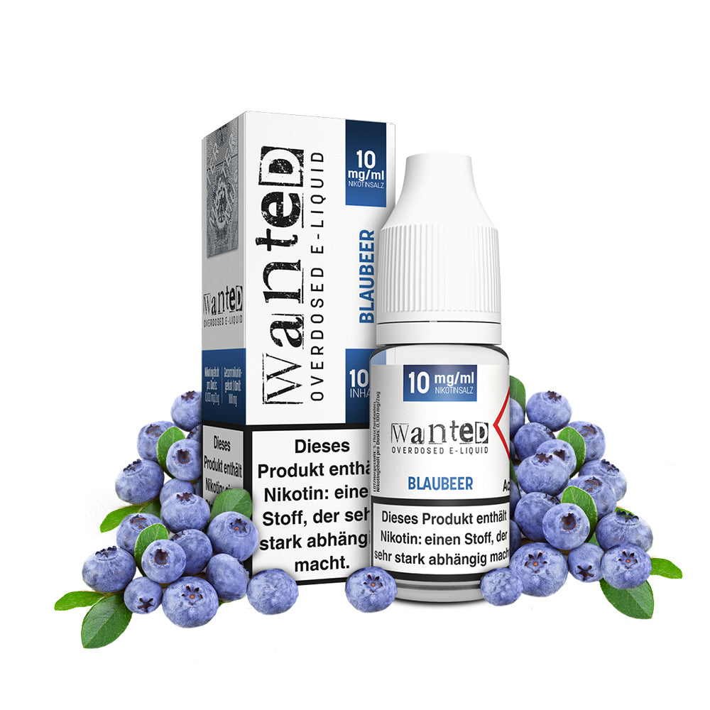 WANTED Blaubeer Nikotinsalz Liquid 10ml