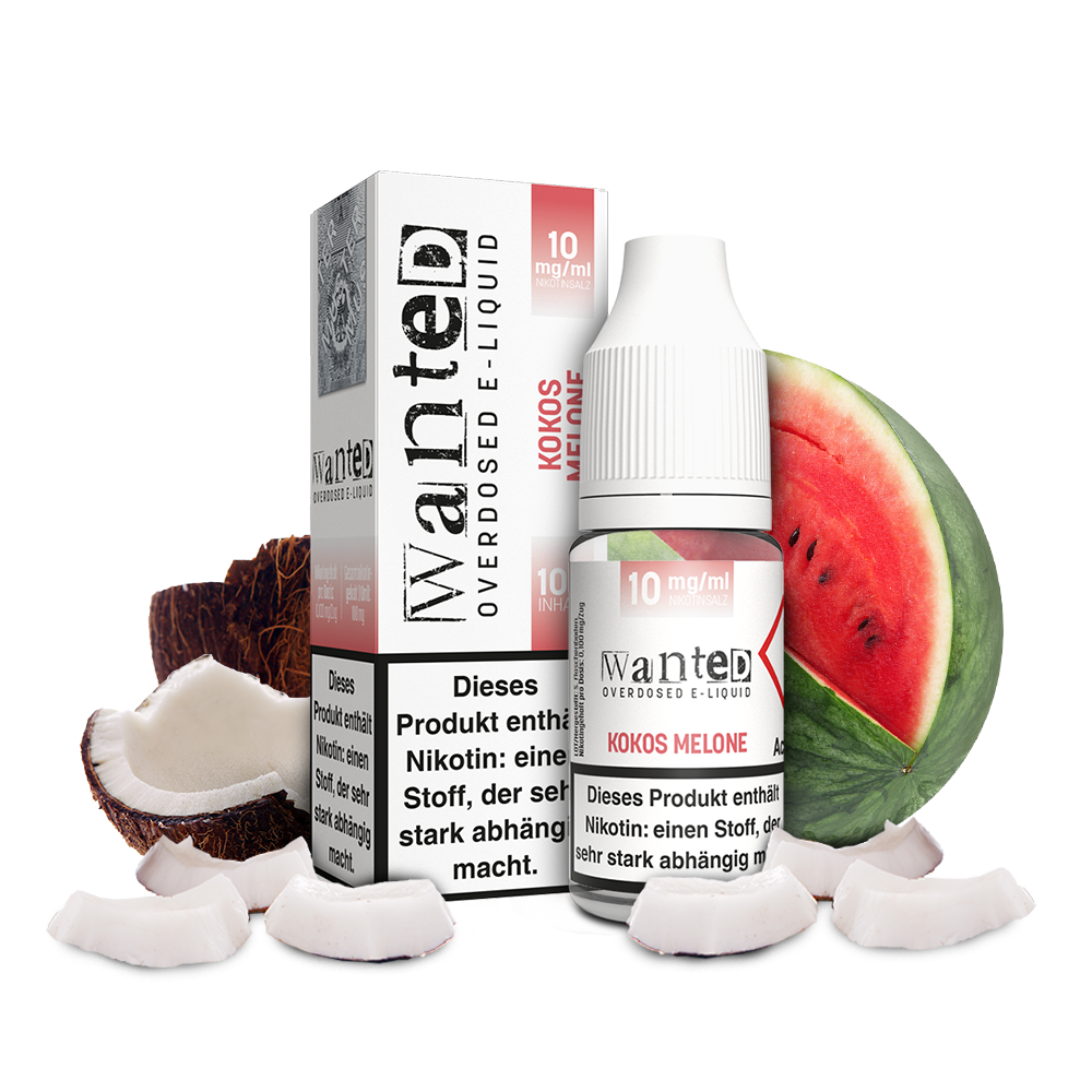 WANTED Kokos Melone Nikotinsalz Liquid 10ml