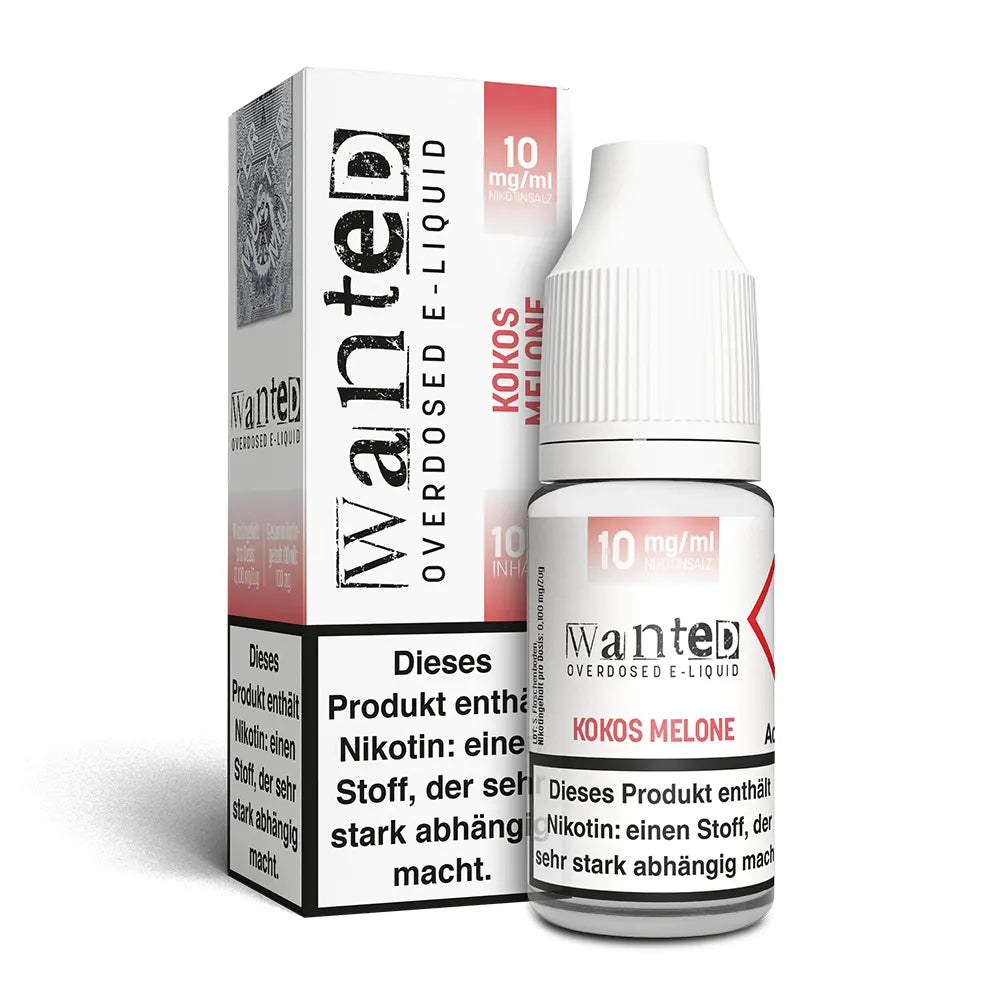 WANTED Kokos Melone Nikotinsalz Liquid 10ml