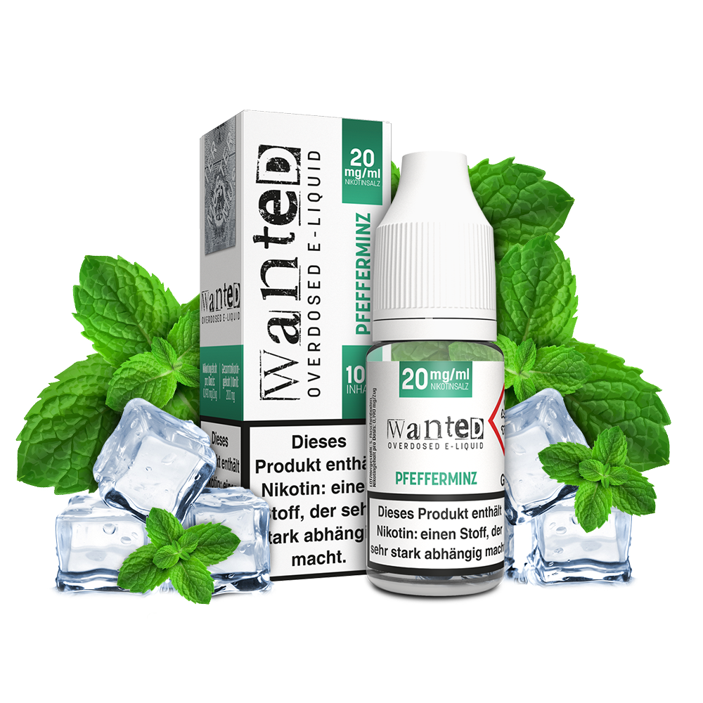 WANTED Pfefferminz Nikotinsalz Liquid 10ml