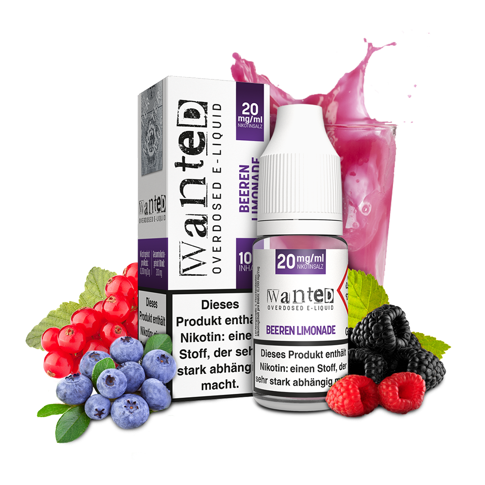 WANTED Beeren Limonade Nikotinsalz Liquid 10ml