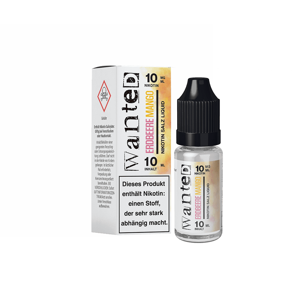 WANTED Erdbeere Mango Nikotinsalz Liquid 10ml
