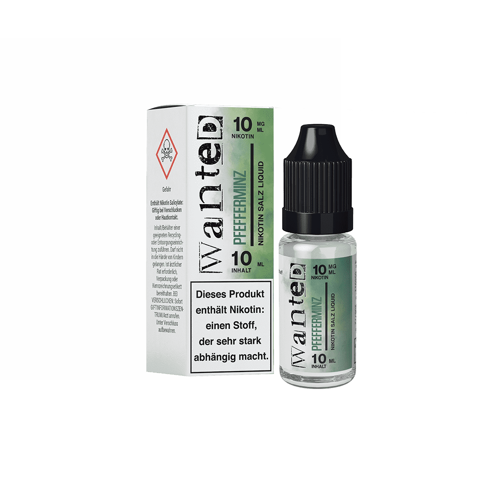 WANTED Pfefferminz Nikotinsalz Liquid 10ml