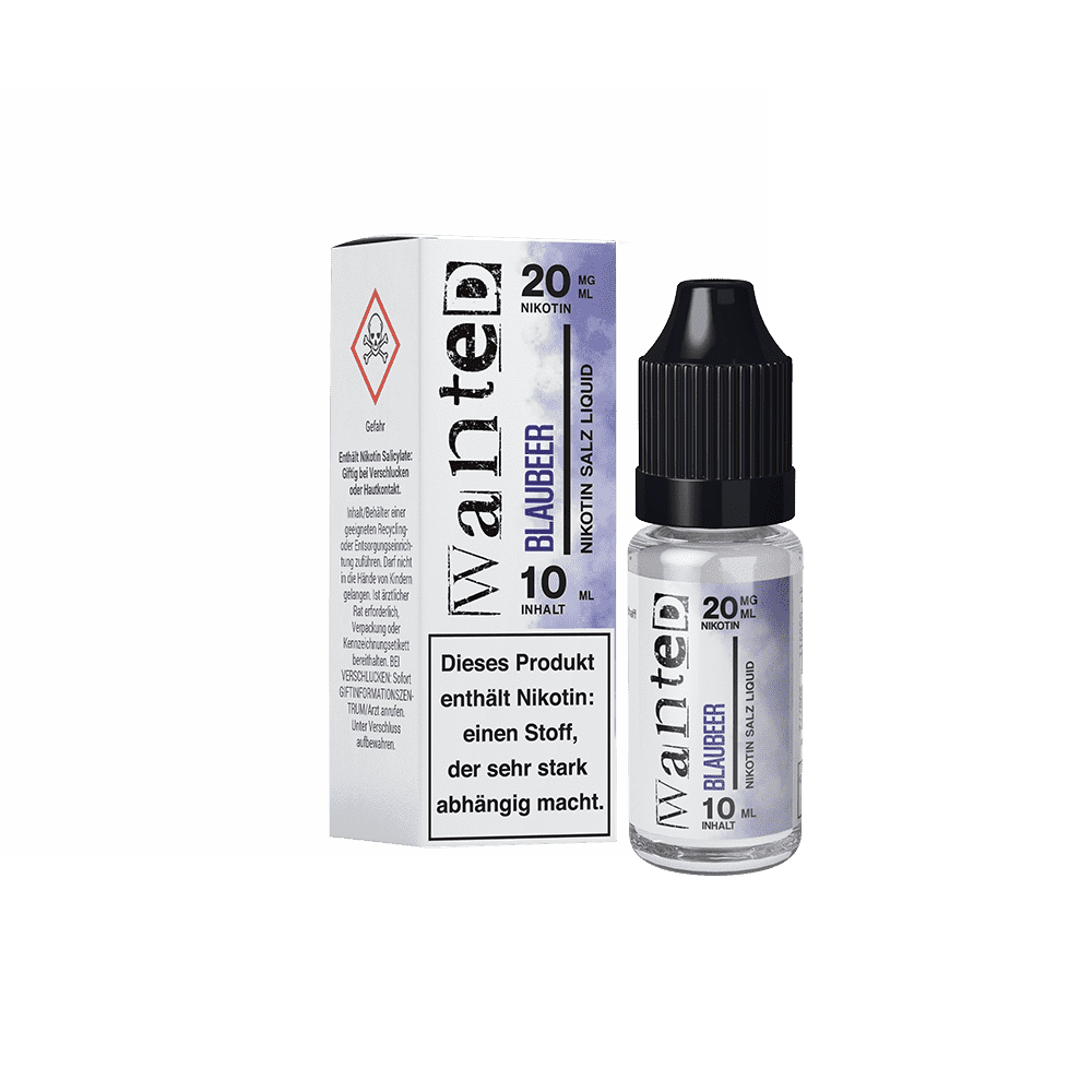 WANTED Blaubeer Nikotinsalz Liquid 10ml