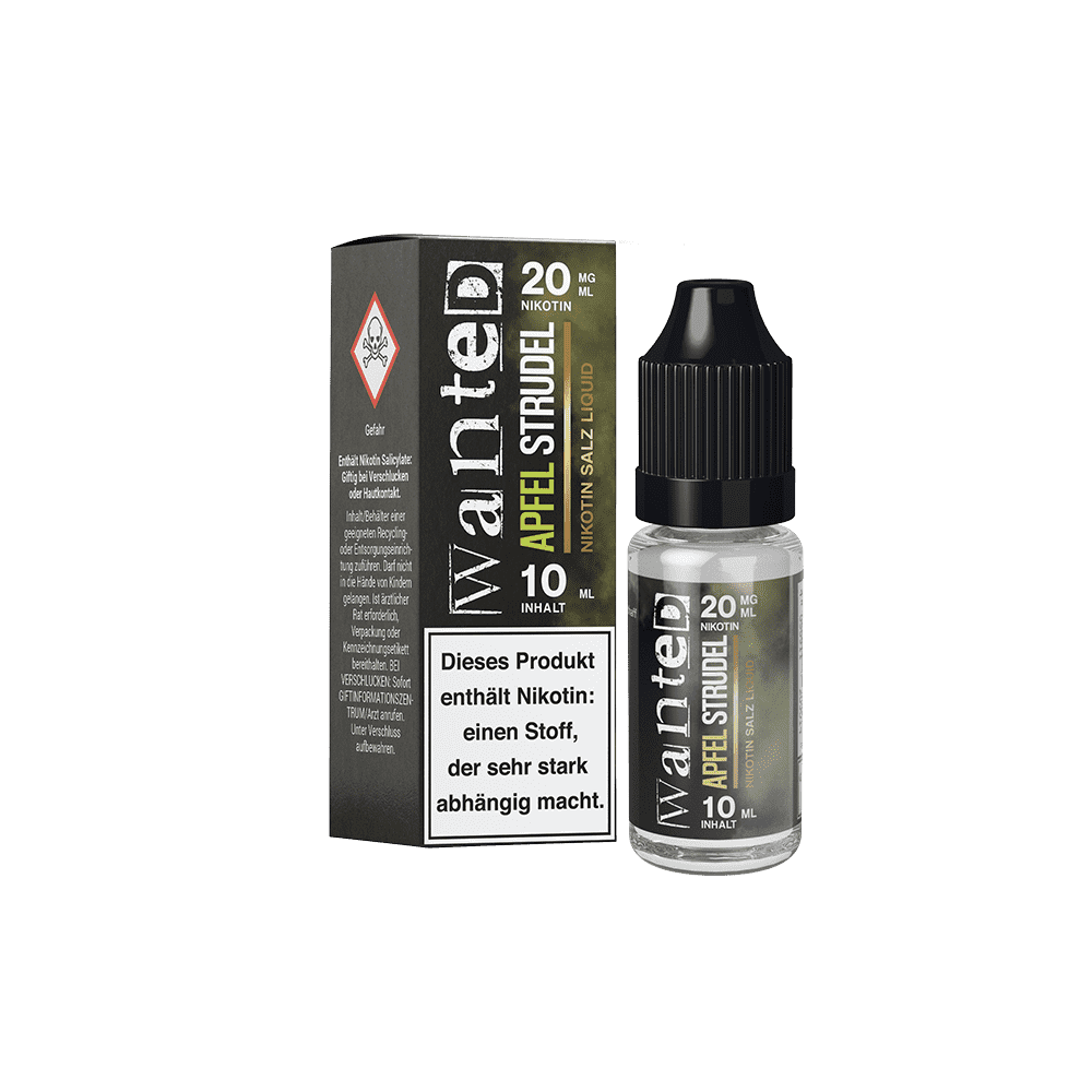 WANTED Apfelstrudel Nikotinsalz Liquid 10ml