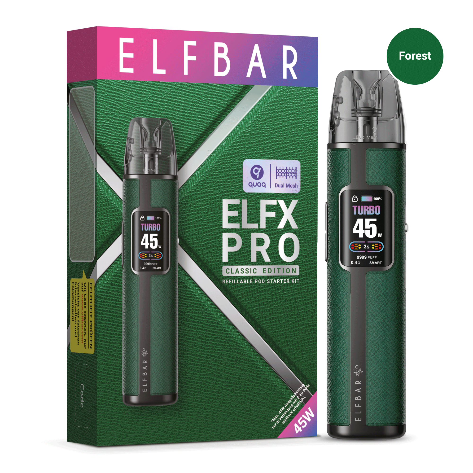 Elfbar ELFX Pro Refillable Kit - Forest