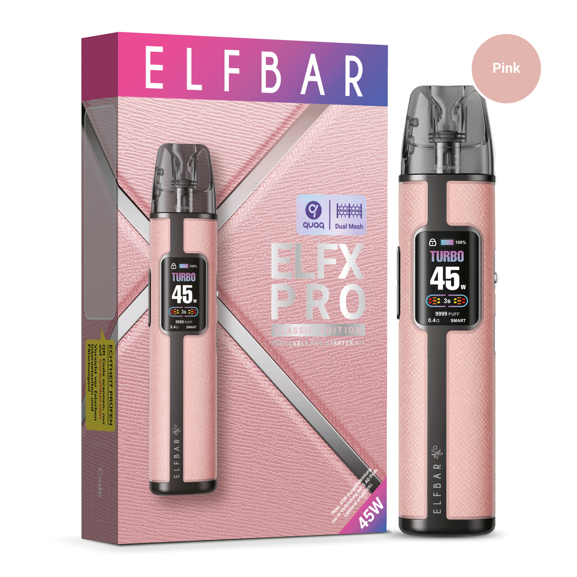 Elfbar ELFX Pro Refillable Kit - Pink