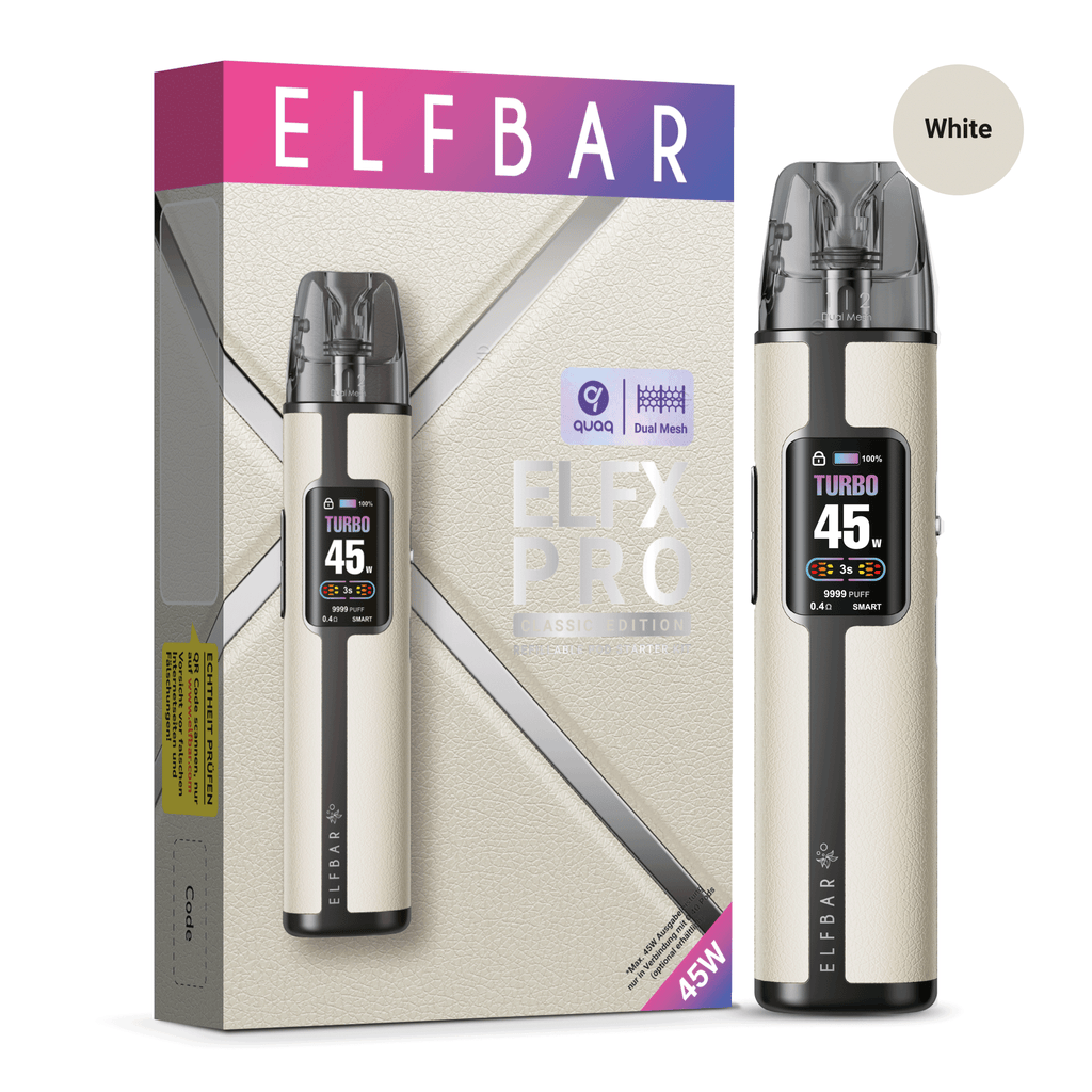Elfbar ELFX Pro Refillable Kit - White
