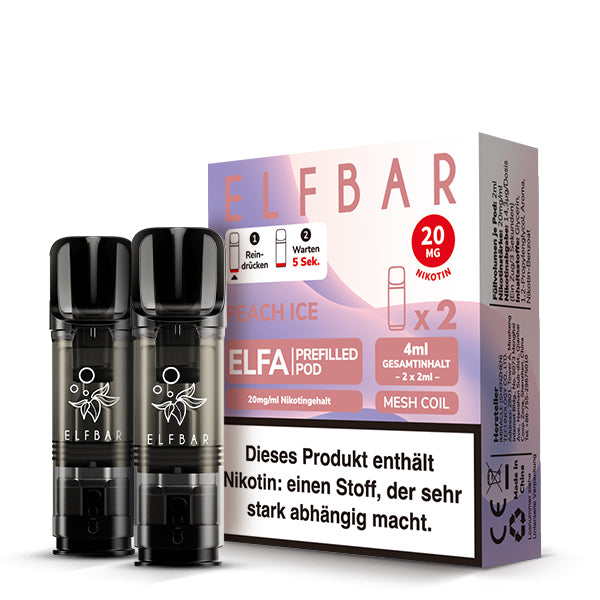 Elfbar Elfa Pod - Peach Ice