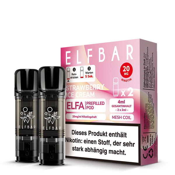 Elfbar Elfa Pod - Strawberry Ice Cream