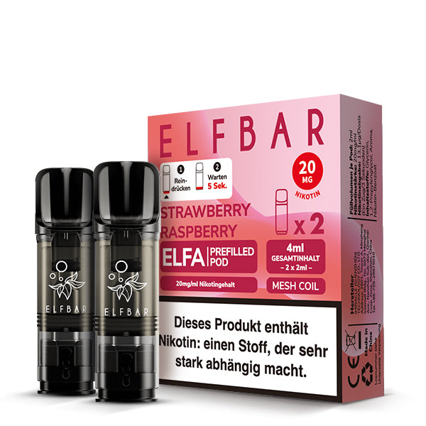 Elfbar Elfa Pod - Strawberry Raspberry