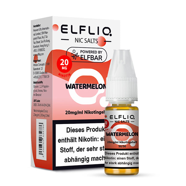 ELFBAR ELFLIQ Watermelon Nikotinsalz Liquid 10 ml