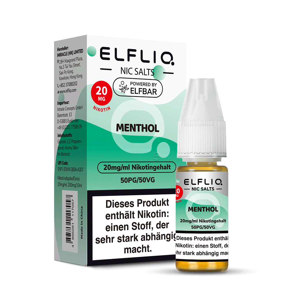 ELFBAR ELFLIQ Menthol Nikotinsalz Liquid 10 ml