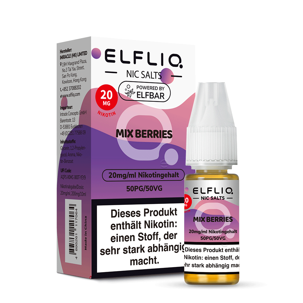 ELFBAR ELFLIQ Mix Berries Nikotinsalz Liquid 10 ml