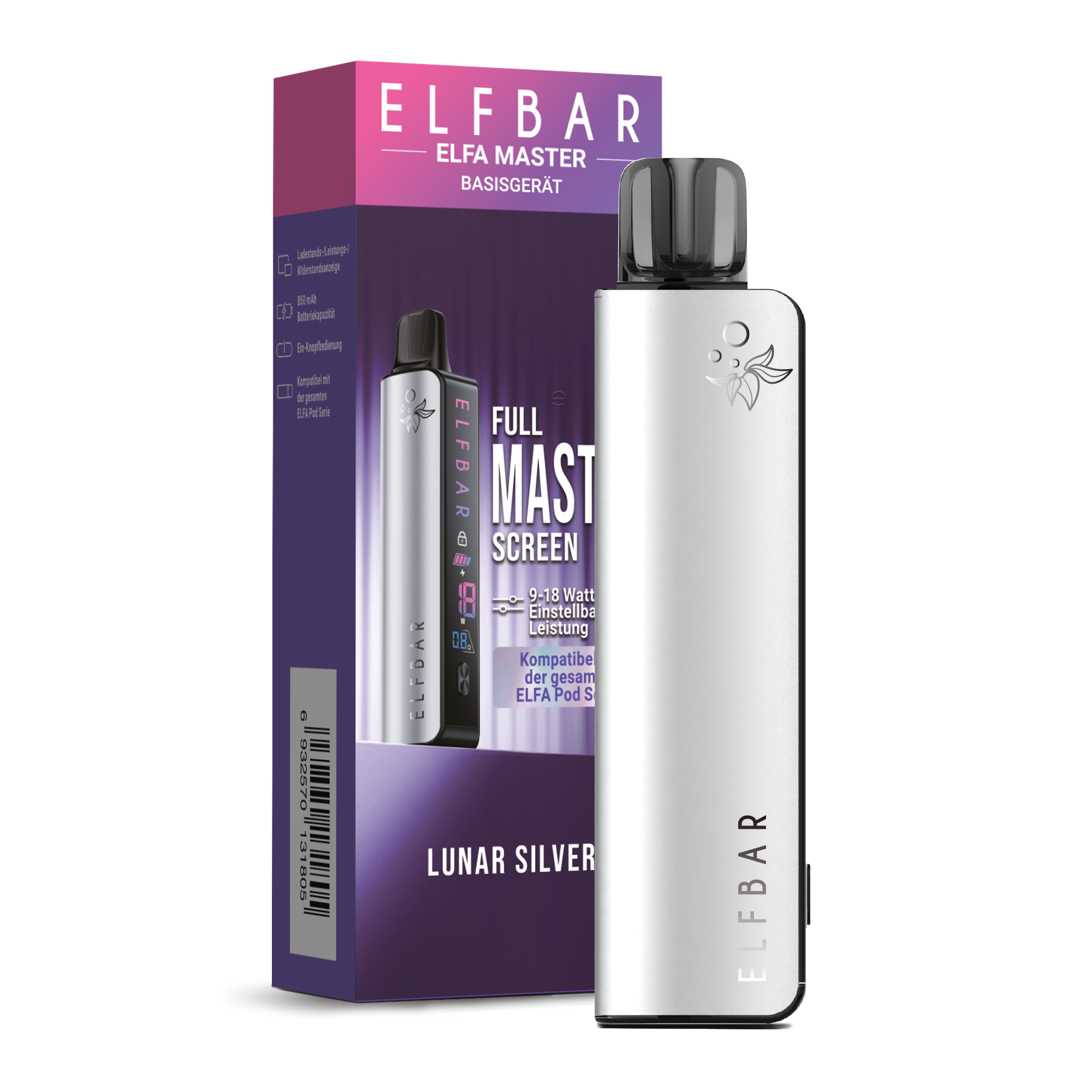 Elfbar Elfa Master 850mAh - Lunar Silver