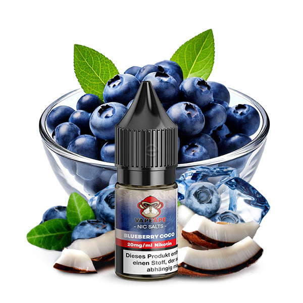 VAPEAPE Blueberry Coco Nikotinsalz Liquid 10 ml