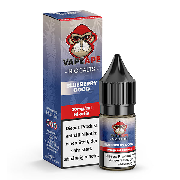 VAPEAPE Blueberry Coco Nikotinsalz Liquid 10 ml